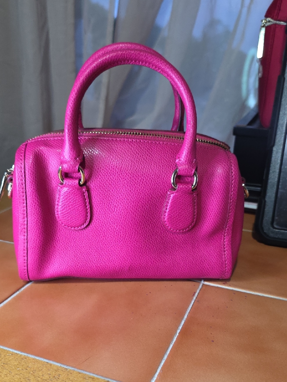Coach Leather Mini Bennett Satchel Crossbody – Pink Ruby (Like New) - Picture 11 of 13